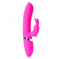 Вибратор-кролик ADELA Pink USB 12 режимов вибрации и 6 пульсаций Вибратор-кролик ADELA Pink USB 12 режимов вибрации и 6 пульсаций