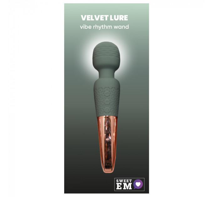 Вібратор-мікрофон Sweet Em, зелений із золотою ручкою