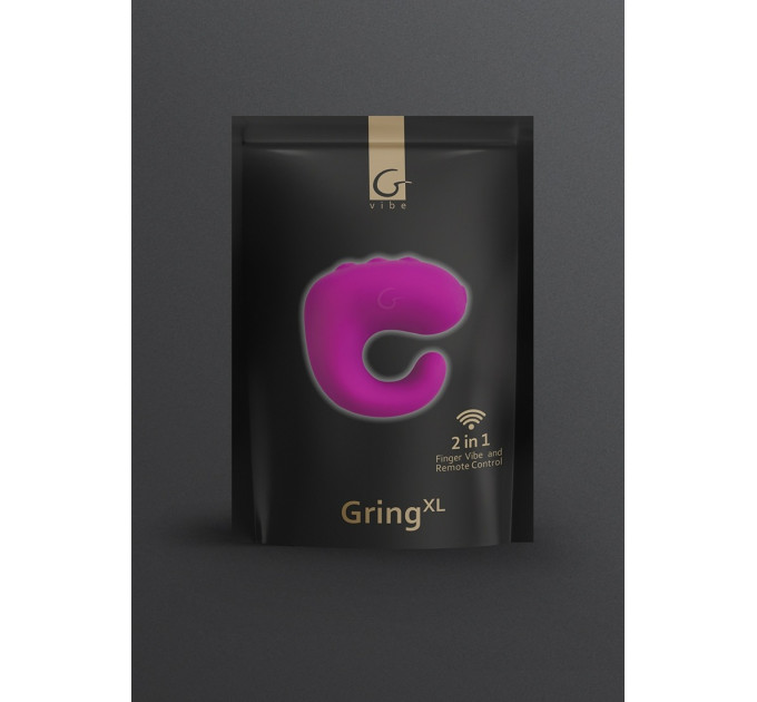 Вибратор на пальцы GVIBE GringXL Sweet Raspberry, малиновый