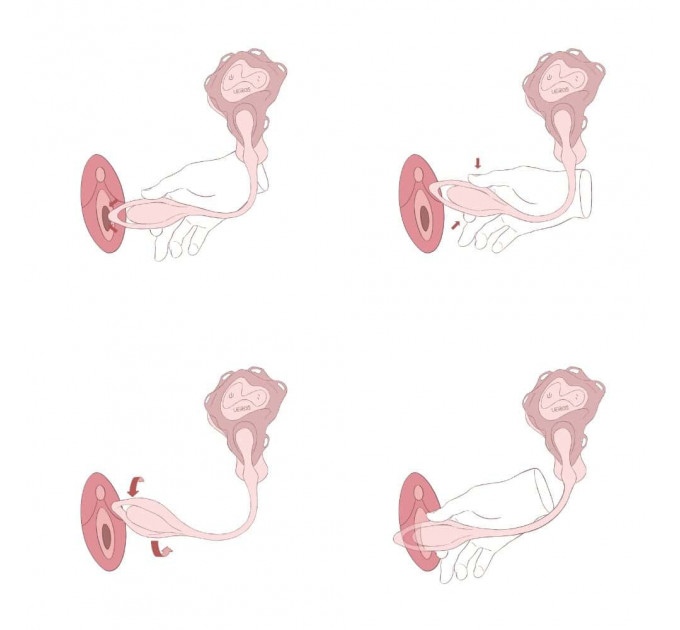 Вібратор-трусики з пультом UPKO UEROS зі знімним віброяйцем, рожевий