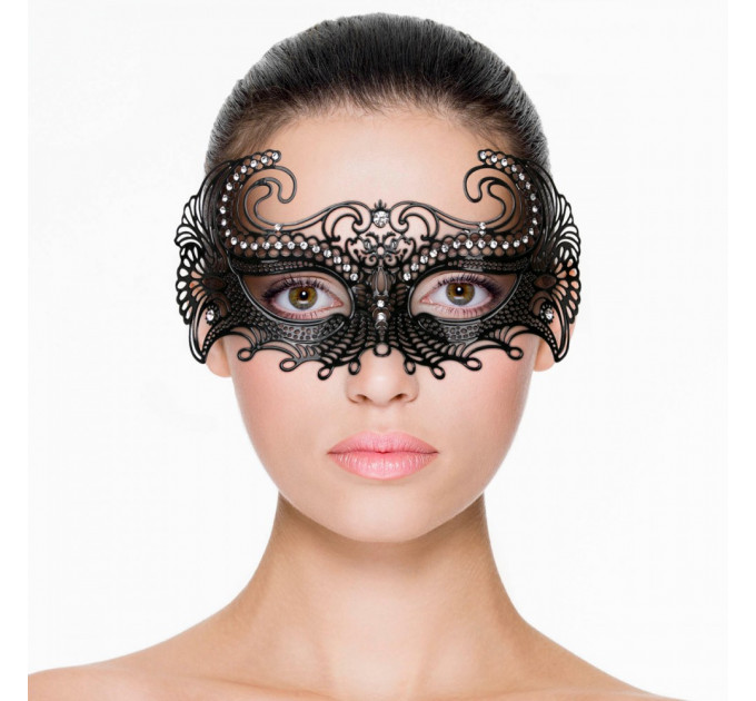 Маска металлическая черная Easytoys Venetiaans Masker