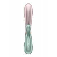 T360177 Двойной смарт вибратор с функцией нагрева Satisfyer Hot Lover green