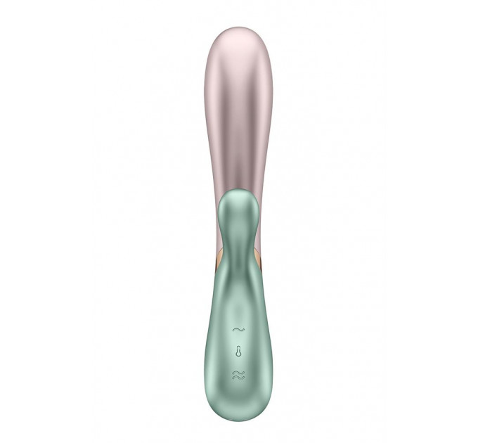 T360177 Двойной смарт вибратор с функцией нагрева Satisfyer Hot Lover green