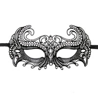 Маска металлическая черная Easytoys Venetiaans Masker