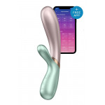 T360177 Двойной смарт вибратор с функцией нагрева Satisfyer Hot Lover green