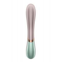 T360177 Двойной смарт вибратор с функцией нагрева Satisfyer Hot Lover green