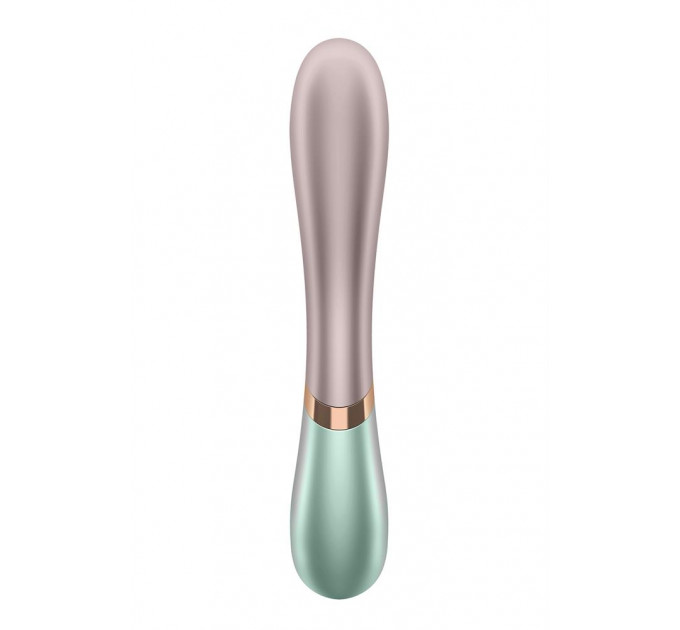 T360177 Двойной смарт вибратор с функцией нагрева Satisfyer Hot Lover green