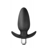Анальная пробка с вибрацией 3 в 1 BLUSH SPARK THROTTLE AV-01 CARBON FIBER