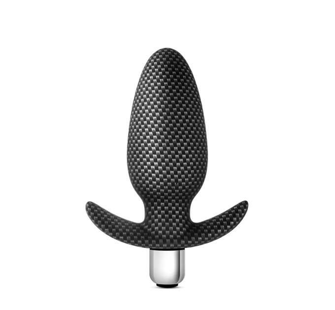 Анальная пробка с вибрацией 3 в 1 BLUSH SPARK THROTTLE AV-01 CARBON FIBER