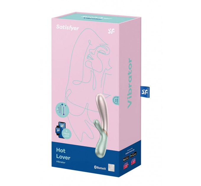T360177 Двойной смарт вибратор с функцией нагрева Satisfyer Hot Lover green