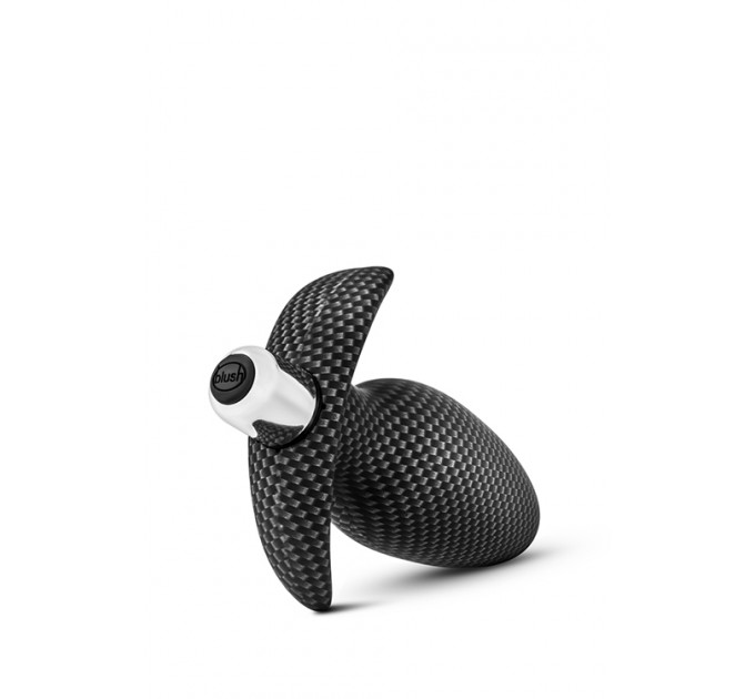 Анальная пробка с вибрацией 3 в 1 BLUSH SPARK THROTTLE AV-01 CARBON FIBER