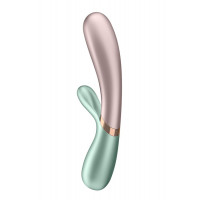 T360177 Двойной смарт вибратор с функцией нагрева Satisfyer Hot Lover green