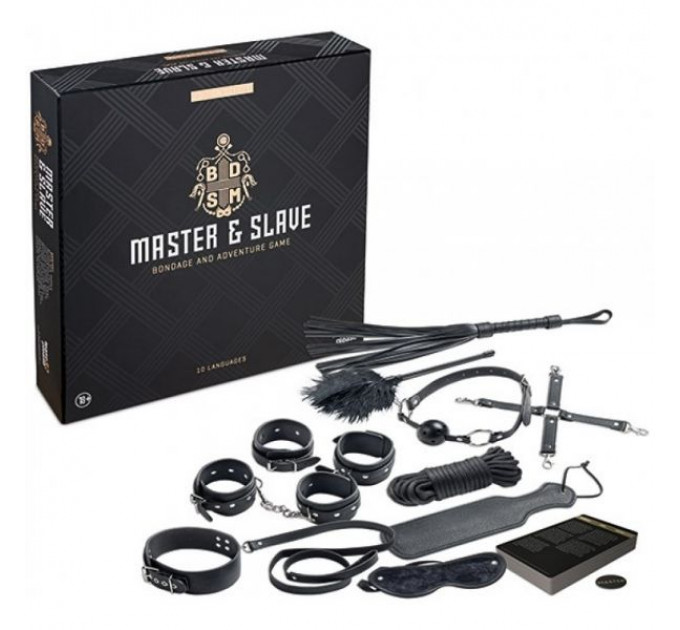 Набір БДСМ 10 предметів Master& Slave, Black