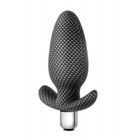 Анальная пробка с вибрацией 3 в 1 BLUSH SPARK THROTTLE AV-01 CARBON FIBER
