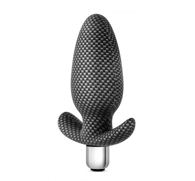 Анальная пробка с вибрацией 3 в 1 BLUSH SPARK THROTTLE AV-01 CARBON FIBER