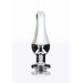 Анальная пробка с кристаллом Toy Joy Diamond Bum Bijou серебристый, Medium