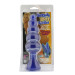Анальная пробка с шариками синяя BENDABLE BUTT RATTLER BLUE