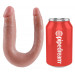 Двойной фаллоимитатор Pipedream King Cock Small Double Trouble - Flesh