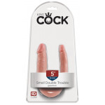 Двойной фаллоимитатор Pipedream King Cock Small Double Trouble - Flesh