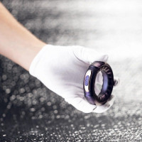 Эрекционное кольцо с вибрацией Hueman Saturn Vibrating Cock/Ball Ring