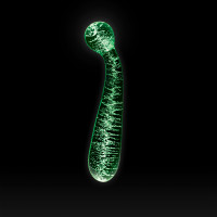 Фалоімітатор скляний NS Novelties, що світиться FIREFLY GLASS G SPOT GLOW WAND CLEAR
