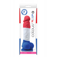 Фалоімітатор силікон NS Novelties COLOURS PLEASURES TRICOLOR 5INCH DILDO