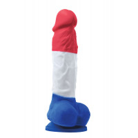 Фалоімітатор силікон NS Novelties COLOURS PLEASURES TRICOLOR 5INCH DILDO