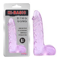 Фаллоимитатор с мошонкой Chisa Hi Basic Ding Dong 6" фиолетовый