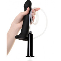 Фалоиммитатор с семяизвержением Strap-On-Me, черный, размер L, 19.6 х 3.6 см