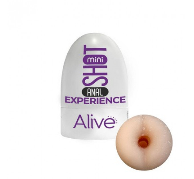 Карманный мастурбатор в виде ануса Alive Mini Shot Experience бежевый