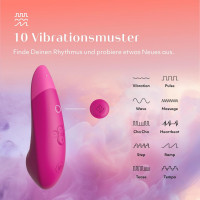 Клиторальный вакуумный стимулятор 2 в 1 Womanizer Enhance с вибрацией, розовый