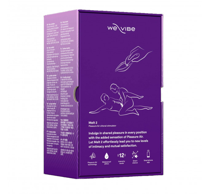 Клиторальный вакуумный смарт-стимулятор We-Vibe Melt 2 фиолетовый