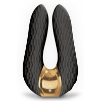 Клиторальный вибратор Shunga Aiko черного цвета, 10.5 см х 6.5 см