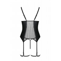 Корсет та стрінги чорний S/M BETH CORSET - Passion