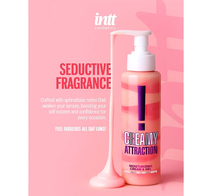 Крем-гель для тела с соблазнительным ароматом Intt Creamy Attraction Seduction! для поцелуев, 100 мл