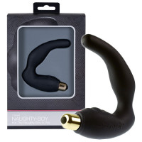 Масcажер простаты с вибрацией Rocks-Off Naughty-Boy силиконовый, черный