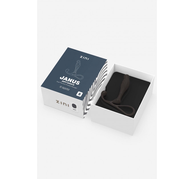 Массажер простаты Zini Janus Anti Shock черный, S
