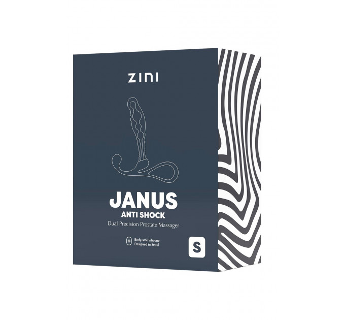 Массажер простаты Zini Janus Anti Shock черный, S