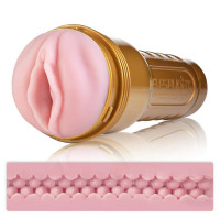 Мастурбатор вагіну в колбі Fleshlight Pink Lady Stamina Training Unit, кібершкіра, рельєфний