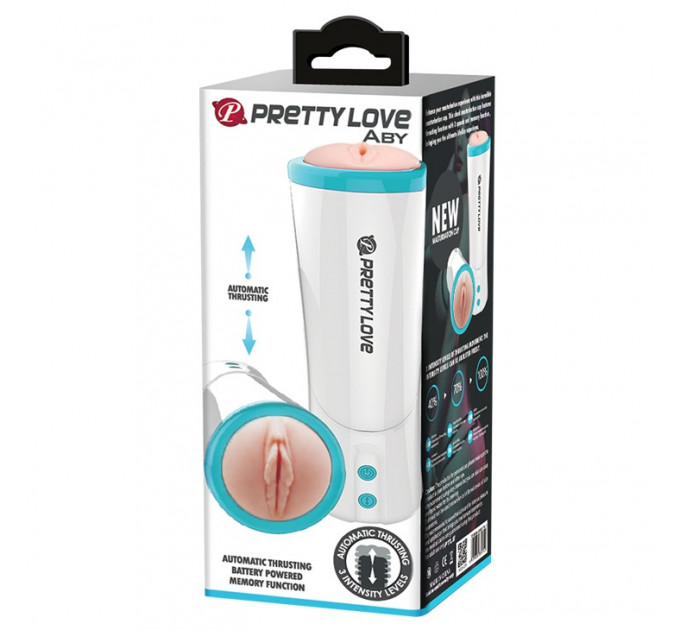 Мастурбатор автоматичний з поступальними рухами Aby Vagina Masturbator Flesh Tube