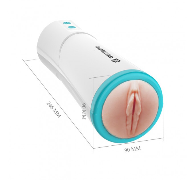 Мастурбатор автоматичний з поступальними рухами Aby Vagina Masturbator Flesh Tube