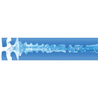 Мастурбатор у колбі з ребристою структурою Fleshlight Turbo Thrust Blue Ice, прозоро-блакитний