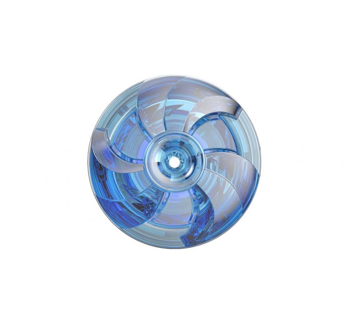 Мастурбатор в колбе с ребристой структурой Fleshlight Turbo Thrust Blue Ice, прозрачно-голубой