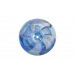 Мастурбатор в колбе с ребристой структурой Fleshlight Turbo Thrust Blue Ice, прозрачно-голубой
