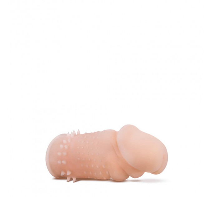 Насадка на пенис с рельефными шипами Blush Performance Studded Sleeve бежевая