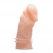 Насадка на пенис с рельефными шипами Blush Performance Studded Sleeve бежевая