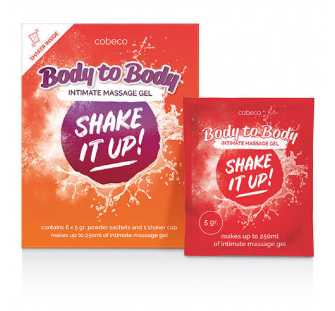 Порошок/Массажное масло Cobeco Shake Powder Shaker, 5 г х 6 шт.