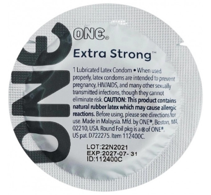 Набор презервативов 5шт One Extra Strong с разным дизайном (цена за 5 штук)
