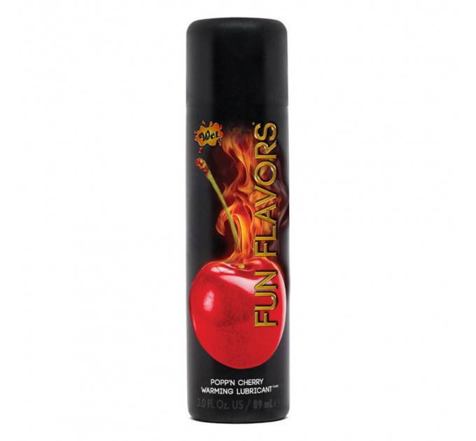 Розігріваючий їстівний лубрикант 4 в 1 Wet Fun Flavors Вишня 89 мл