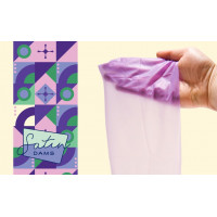 Салфетка латексная для орального секса Grape Satin One Latex Dams со вкусом винограда, 1 шт.